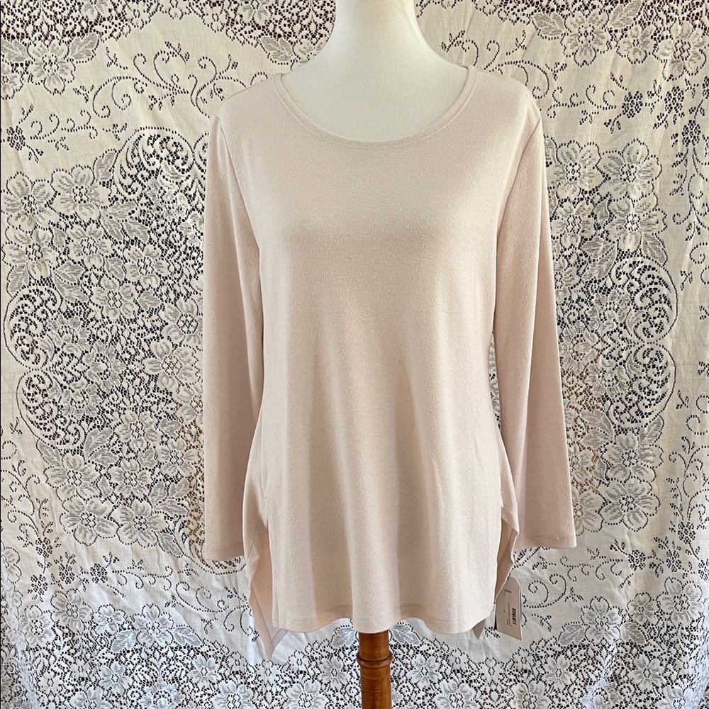 CLARA SUNWOO Soft Cream Ivory color Long Sleeve Top Tunic